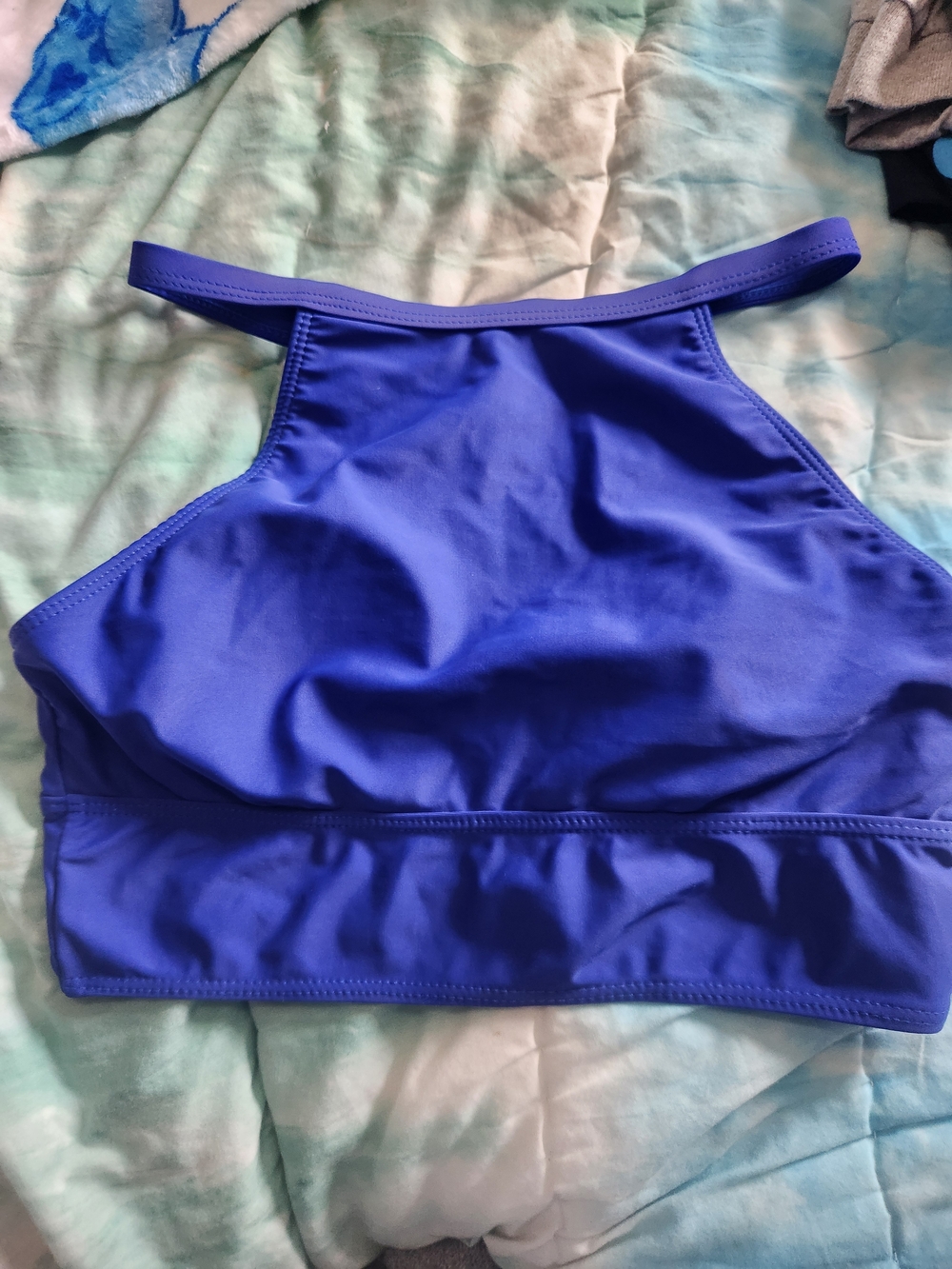 Women’s High Neck Bikini Top - Royal Blue